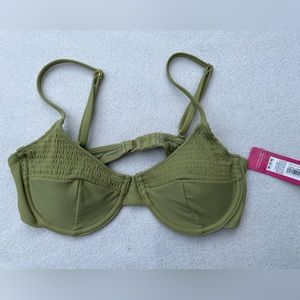 Brand new with tags olive green size medium (4-6) swim top from Xhilaration